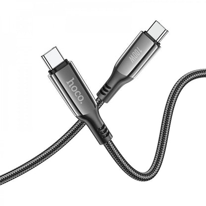 Кабель USB C to C 100W PD (1.2m) — Hoco S51 — Black