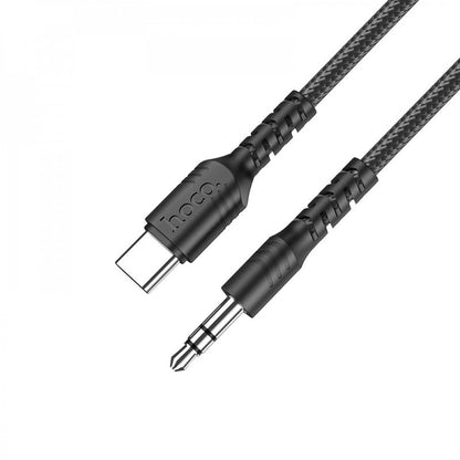 Кабель Aux to USB C (1m) — Hoco UPA17 Digital Audio Conversion — Black