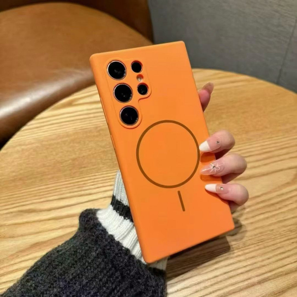 Original Silicone Case with MagSafe — Samsung S24 Ultra — Orange