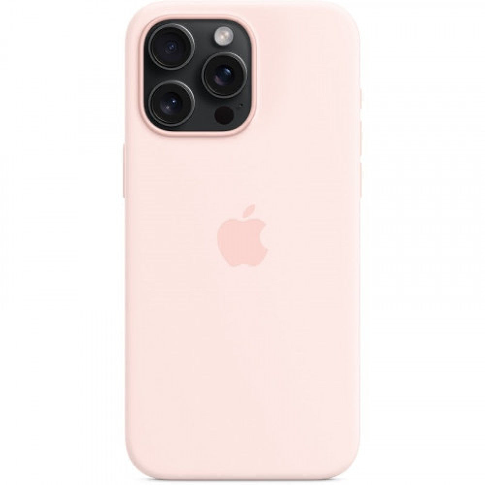 Silicone Case With Magsafe iPhone 15 Pro — Light Pink