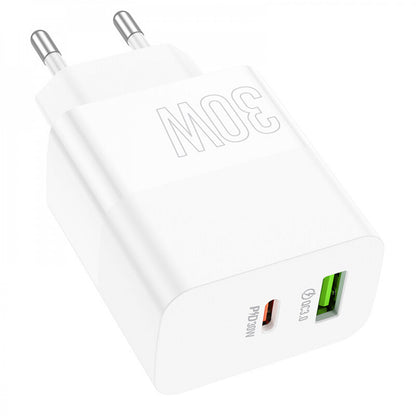 Home Charger | 30W | PD | QC3.0 – Borofone BA75A – White
