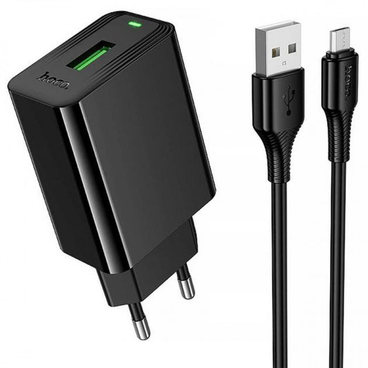 Home Charger 2.1A 1U Micro Cable (1m) Hoco CS92A