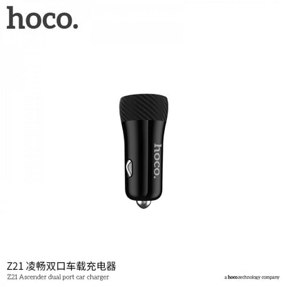 Car Charger 3.4A 2U Hoco Z21 – Black