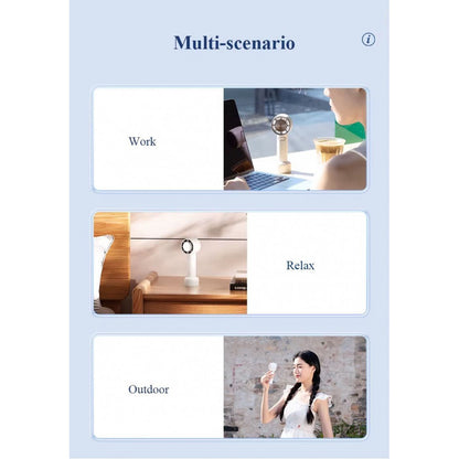 Портативный мини вентилятор L-01 -2000 mAh — White