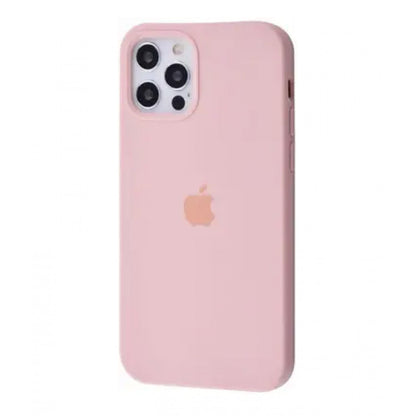 Original Silicone Case Full Size iPhone 12 ; 12 Pro 6.1" — Pink Sand (19)