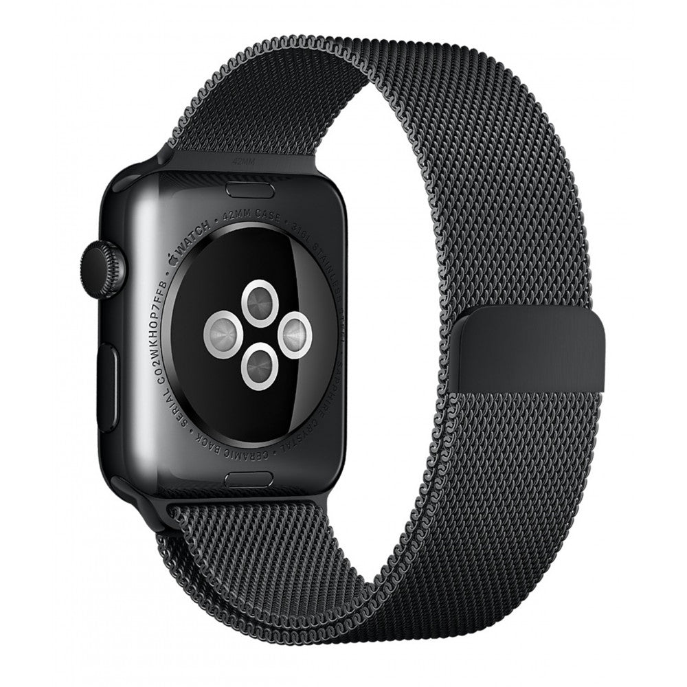 Ремінець Milanese Loop Apple Watch 38 mm 40 mm 41 mm Black