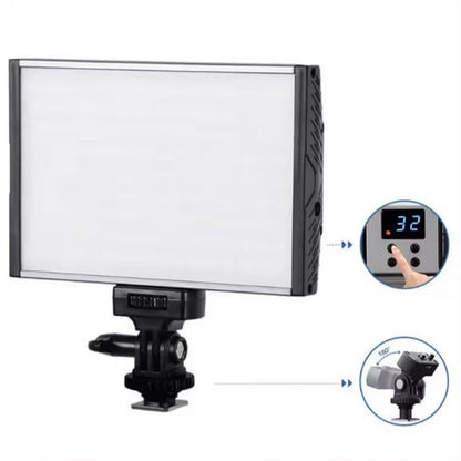 Studio Video light lamp LED PT-15B Pro 15Wcolor 3200-5600K/1500LM/Battery F-550/2400Mah+charger (145*95*22mm)