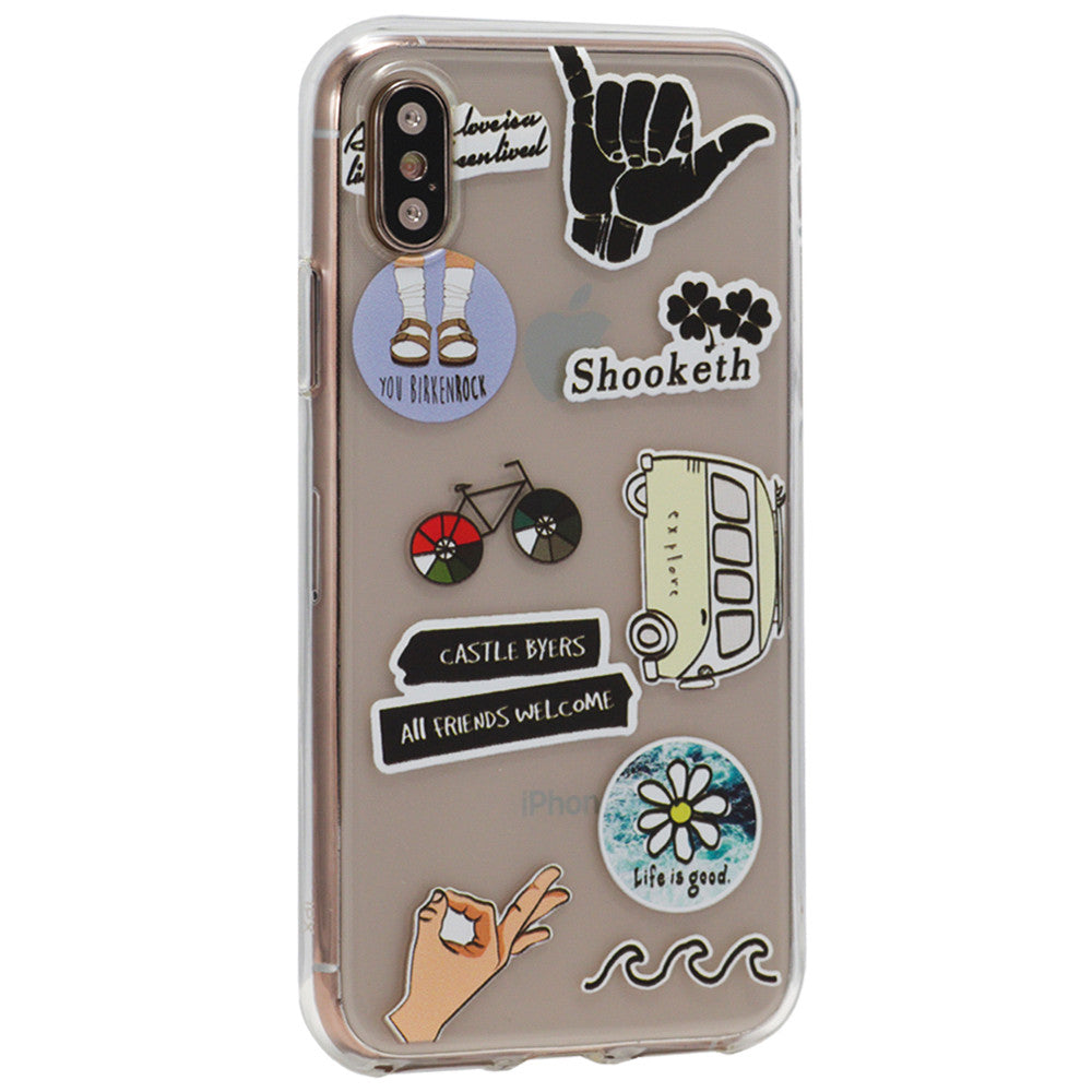 Stickers Series TPU Case iPhone XS Max 