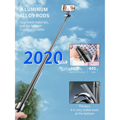 Monopod Tripod | 2.02m | — C08 | Button Bluetooth |