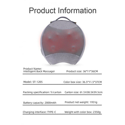 Massager ST-1205 Smart KNEADING Massage Pillow