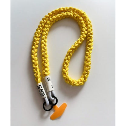 Ремінець для телефона на шию «Knitting» — Yellow
