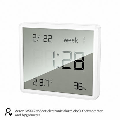 Цифровые часы с термометром и гигрометром Veron WX42