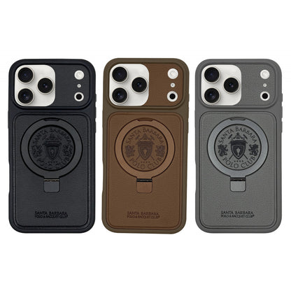 Накладка Чехлы Polo Primo Leather Case iPhone 17 Pro — Titanium Grey