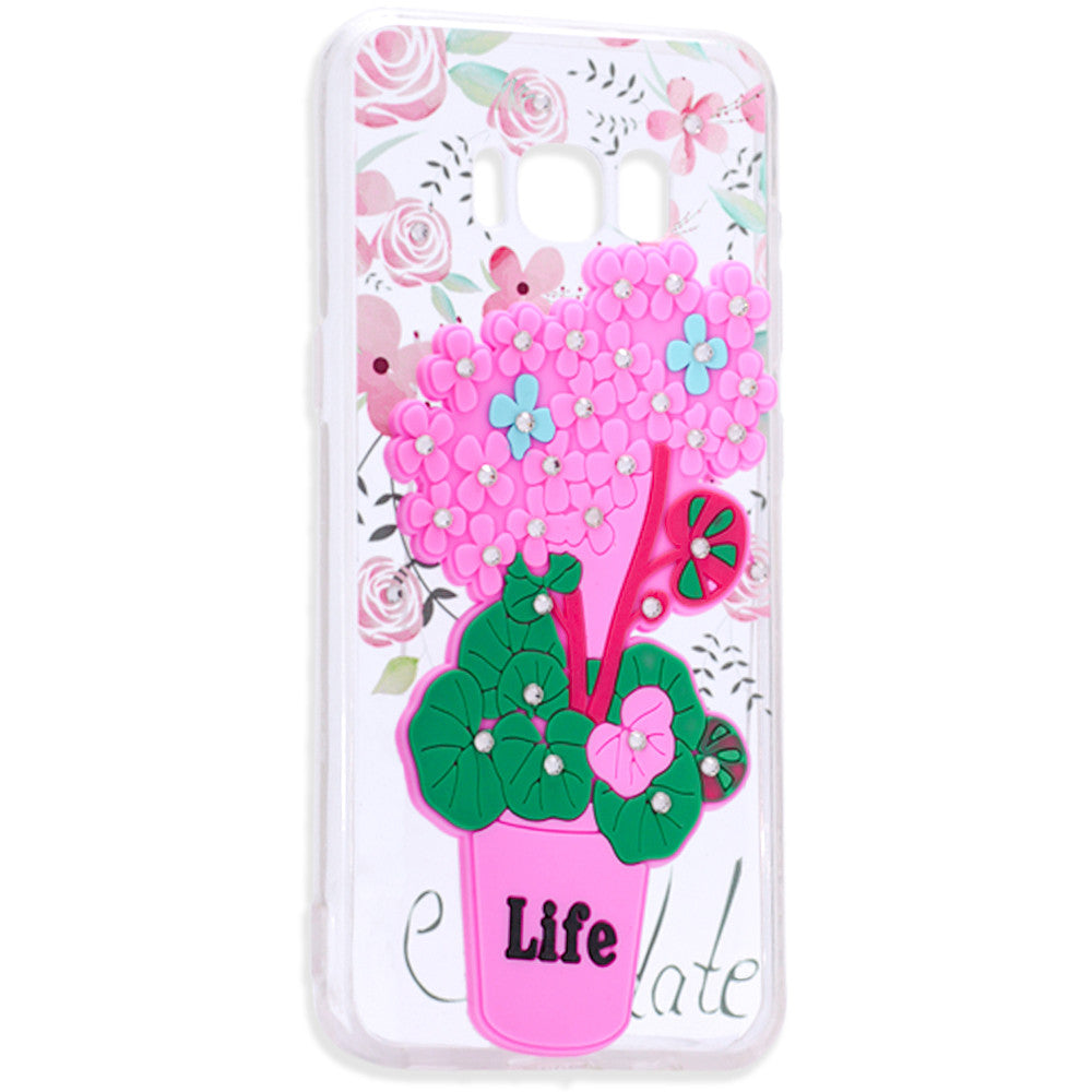 Cover Cases Flowers Diamonds TPU Case Samsung J5 Prime(G570)