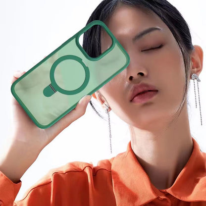 Cover Cases Matte Guard Ring Case With MagSafe iPhone 15 Pro Max - Black