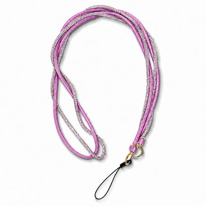 Шнурок на шею «Multicore» — Neon Pink