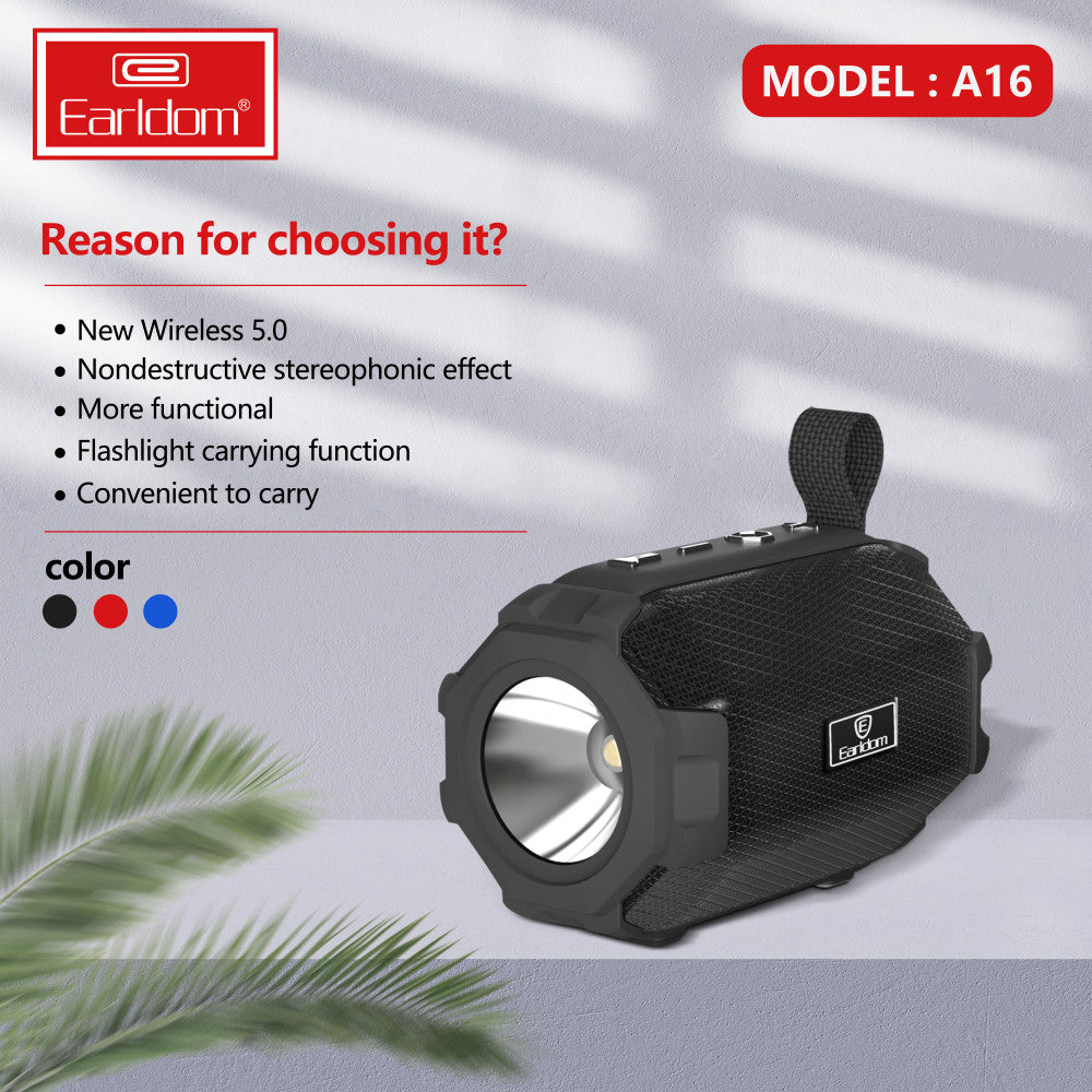 Портативна колонка Earldom ET-A16  — Black