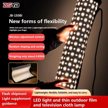 ZSYB JB-150X 150W Dual Color 3200K-5600K Flexible LED Video Light.