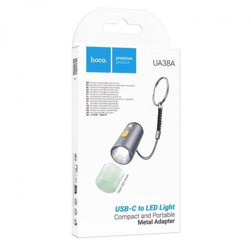 Adapter USB C To LED light — Hoco UA38A  — Gray