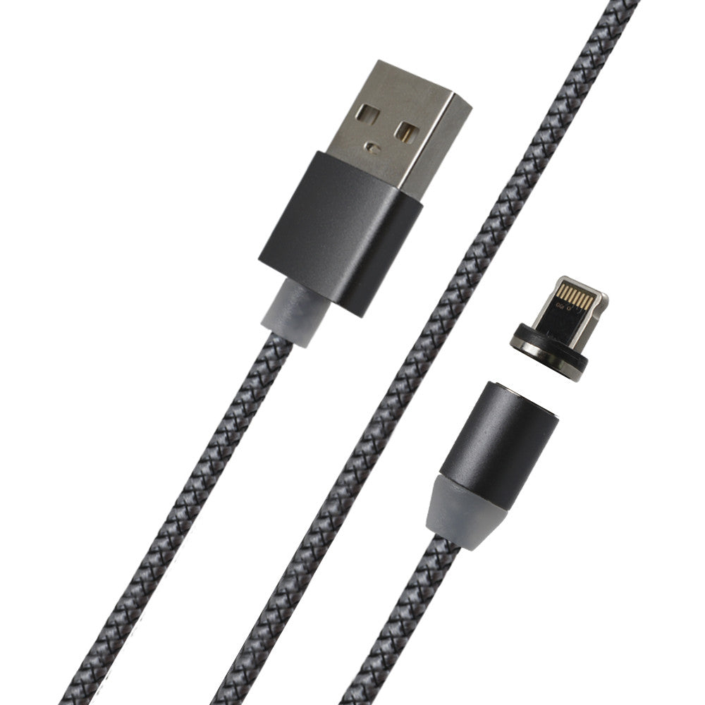Кабель Lightning 2A (1m) Magnetic 360 Black