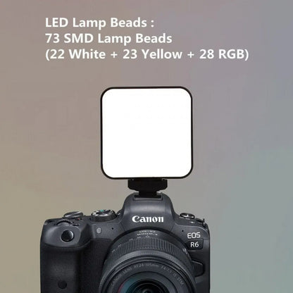 Video light lamp LED W64 RGB 6W LED73pcs color 2500-9000K CRI95+ Battery 2000mAh Video light lamp LED W64 RGB 6W LED73pcs color 2500-9000K CRI95+ Battery 2000mAh