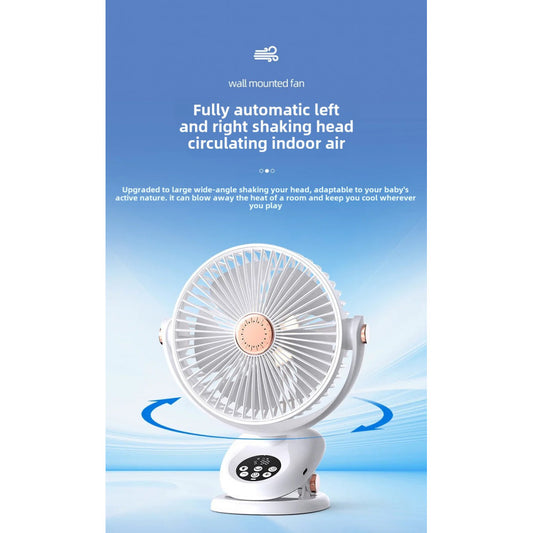 Портативный мини вентилятор M9 White