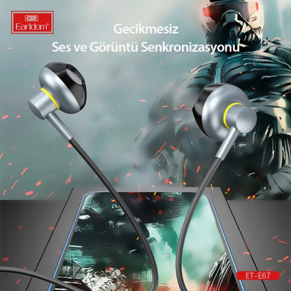 Навушники Lightning з мікрофоном — Earldom ET-E67