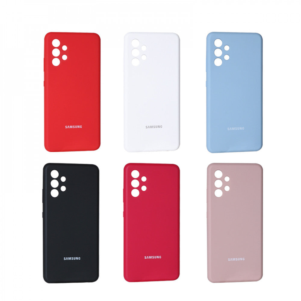 Original Silicone Cover Case Samsung A21S (A217) — Hot Pink