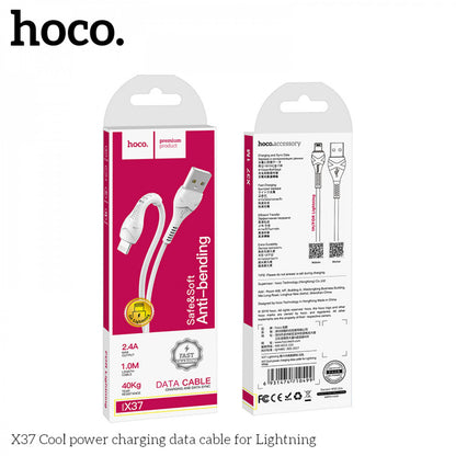 Lightning Cable 3A (1m) Hoco X37 — White