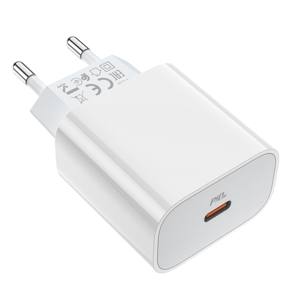 Home Charger 20W PD3.0 Hoco C76A Plus – White
