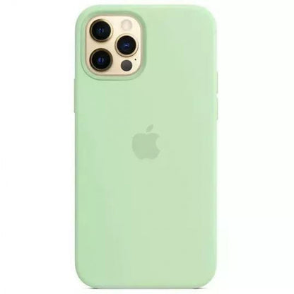Original Silicone Case Full Size iPhone 12 ; 12 Pro 6.1" — Phistashio (68)