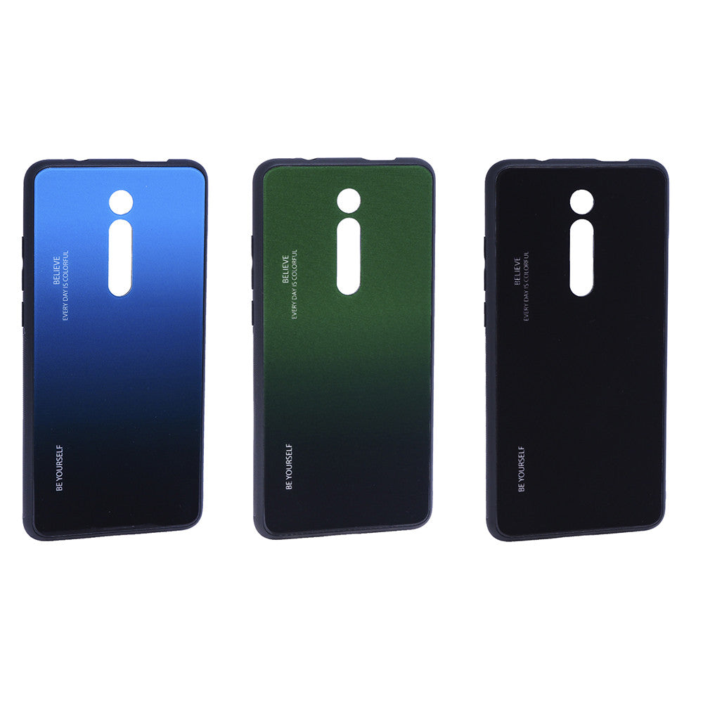 Cover Cases Gradient Glass Case Xiaomi Redmi Mi 9T (K20) - Black