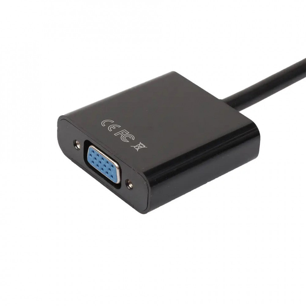 Adapter DVI (M) - VGA (M) 0.18m Black