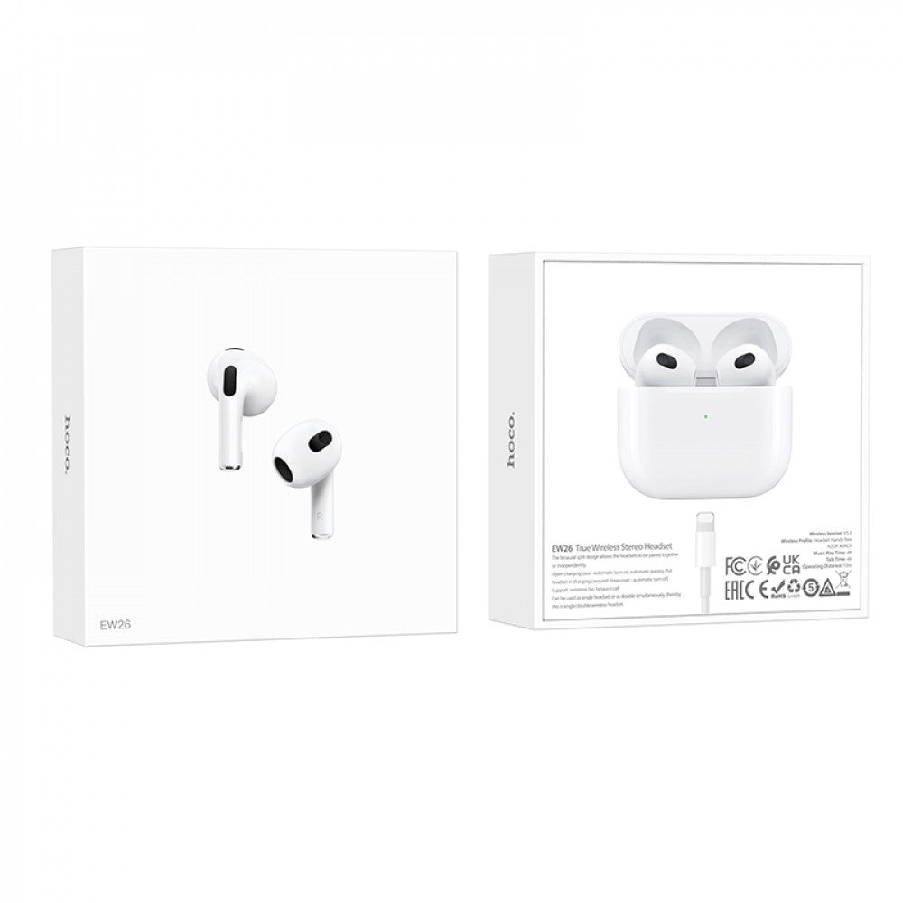 Bluetooth headset TWS Hoco EW26 – White