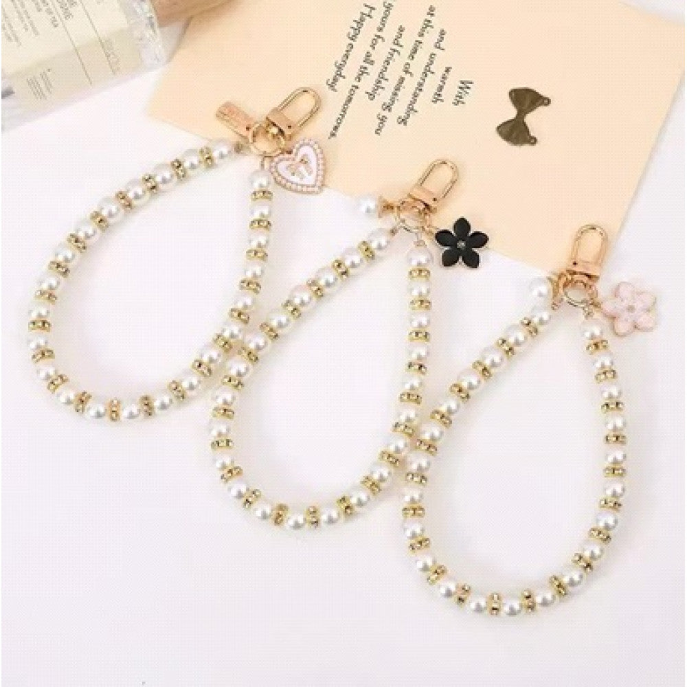 Брелок Pearl Necklace  — White Flower