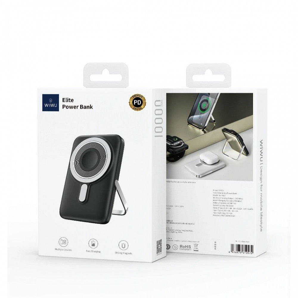 Power Bank 10000 mAh | 22.5W — WiWU Wi-P018  — Black