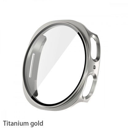 Чехол с защитным стеклом PC Glass Watch 8 40 mm — Grey&Gold