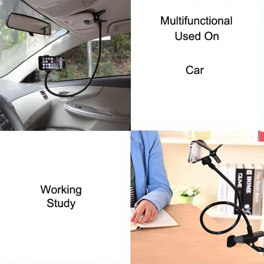 Metal lazy phone stand – Black