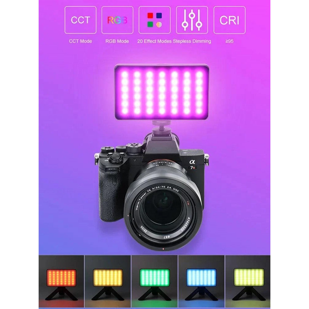 Селфи вспышка ADDWING VL-1158 RGB 8W 2700-6500K/ 2000MA