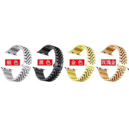 Ремінець Rolex 5 Bead Apple Watch 42 mm 44 mm 45 mm 49 mm Black