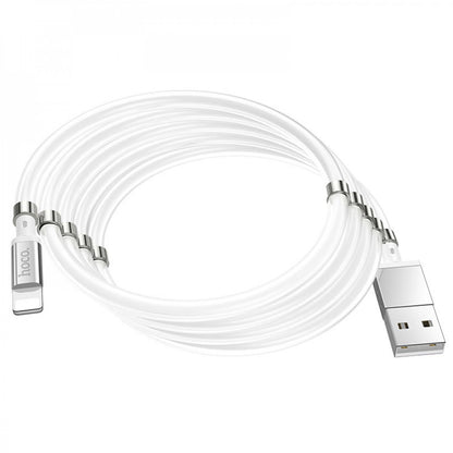 Lightning cable 2.4A (1m) Hoco U91 Magnetic – White