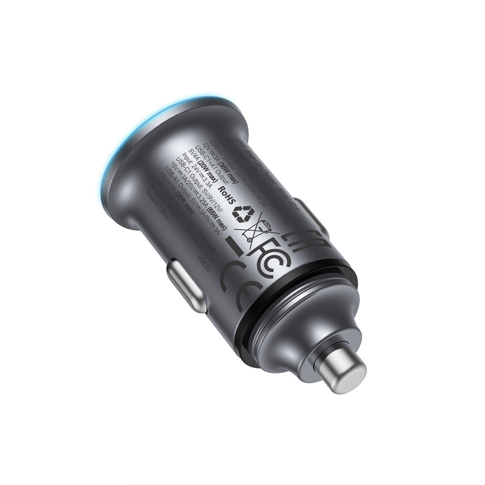 Автомобильное зарядное устройство для Acefast B15, 65 Вт, USB-A, USB-C