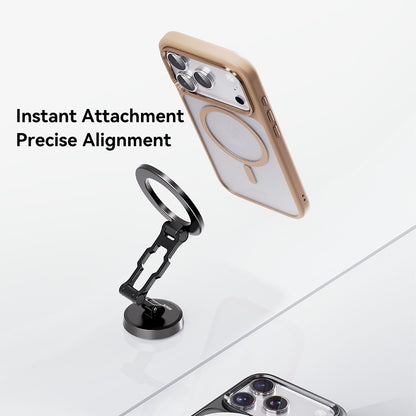 Rock Guard Metal Lens Frame Series TPU Case with Magsafe iPhone 17 Pro Max — Gold