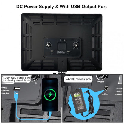 Video light lamp LED A111 33x25 cm 416 Lights 3200K-5500K