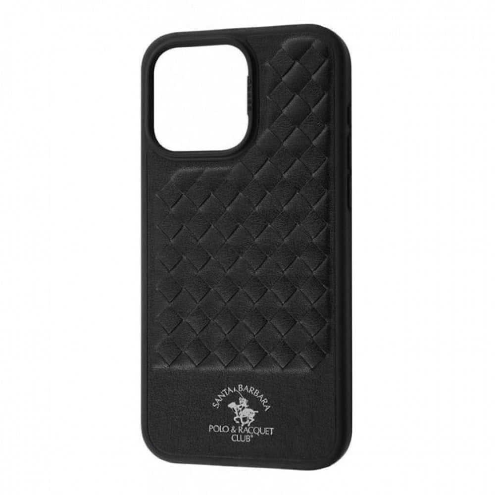 Polo Ravel Leather Case iPhone 15 Pro — Black