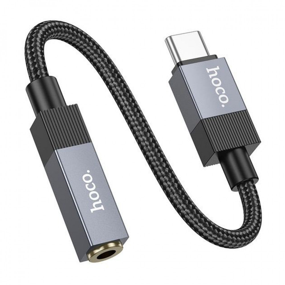 Adapter USB C To 3.5mm Hoco UPA32C — Black