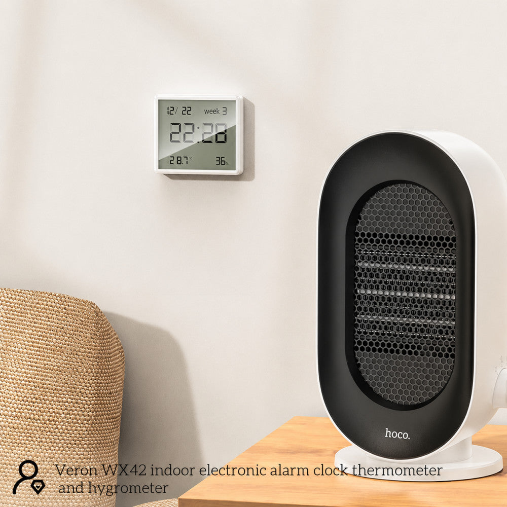 Цифровые часы с термометром и гигрометром Veron WX42
