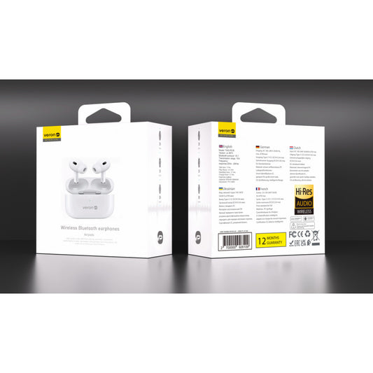Bluetooth headset TWS AirPods Veron – W05 – White