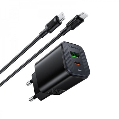 Home Charger | 30W | PD | QC3.0 | C to C Cable (1m) — Borofone BAS85A