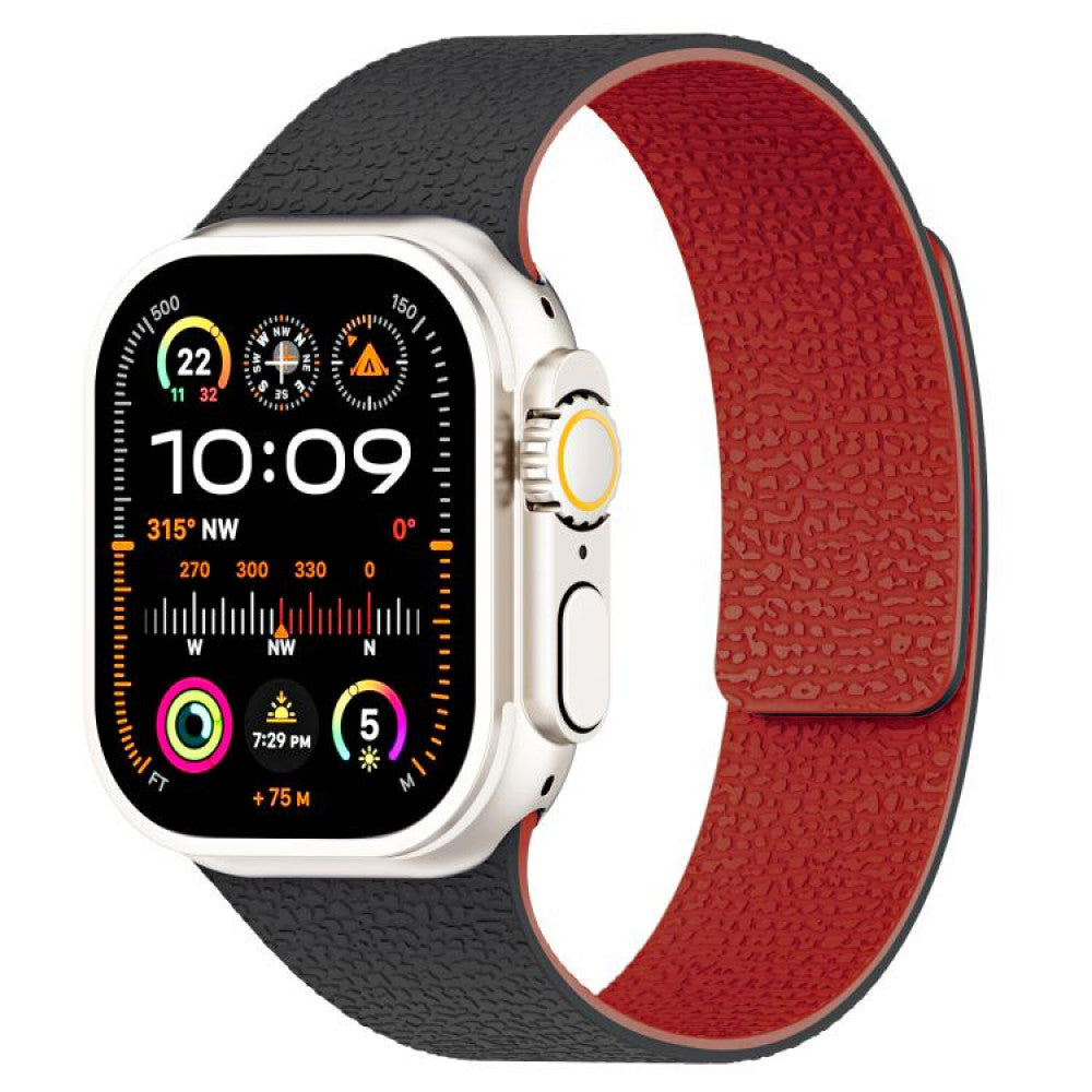 Ремінець Magic Silicon Apple Watch 38 mm 40 mm 41 mm — Black&Red